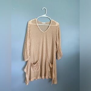 Beautiful see through boho top